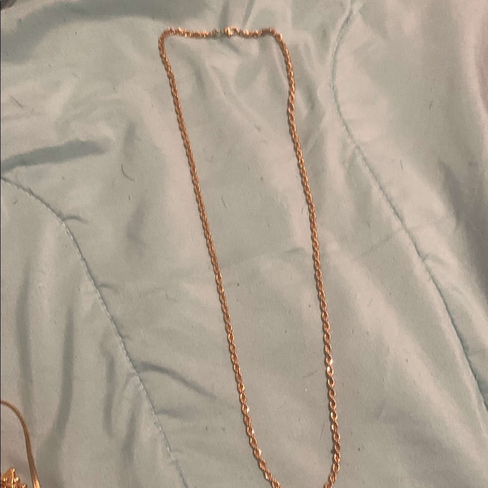 Gold Minimalist Necklace with Fine Chain